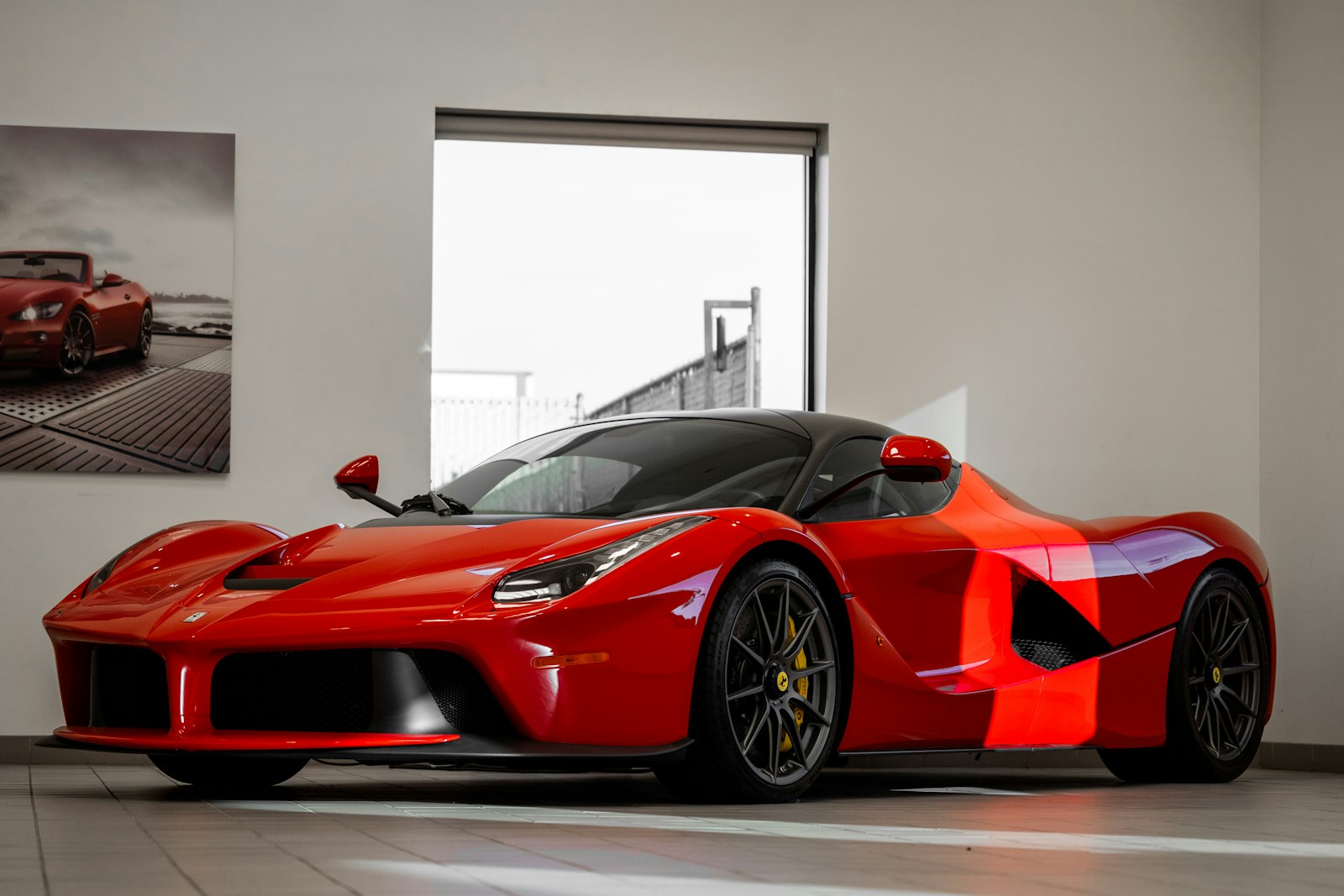 Detailed red supercar